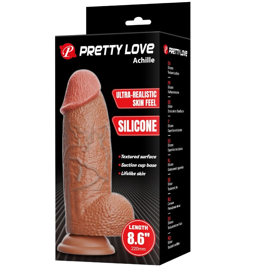 PRETTY LOVE - ACHILLE DILDO ULTRA REALISTA 22 CM