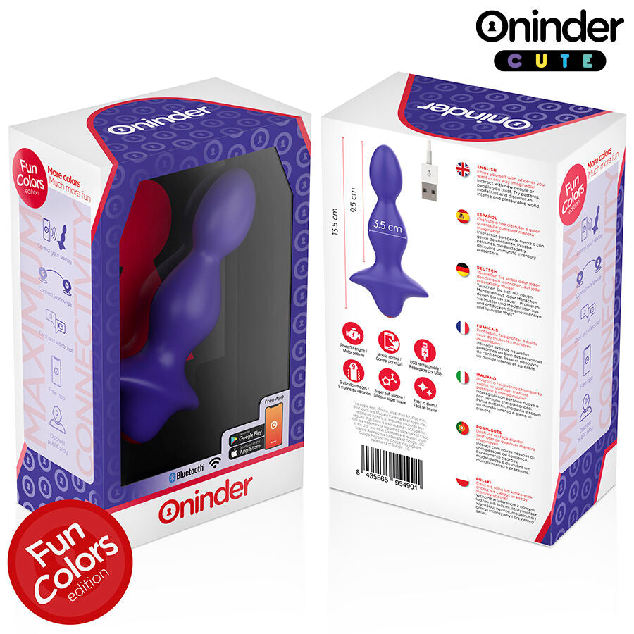 ONINDER CUTE - PLUG ANAL VIBRANTE LOVE BUTT - APLICATIVO MUNDIAL GRATUITO