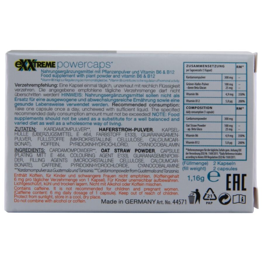 HOT - EXXTREME CAPACITORES DE POTÊNCIA MAN 2 UNIDADES