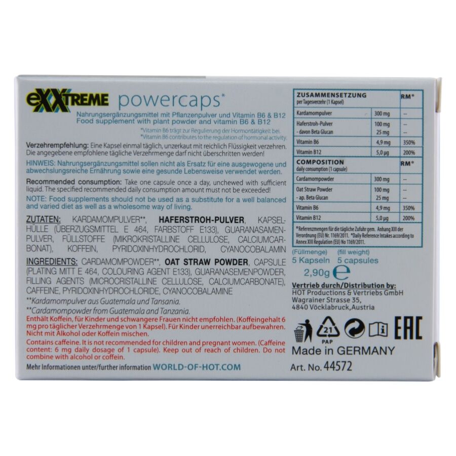 HOT - EXXTREME CAPACITORES DE POTÊNCIA MAN 5 UNIDADES