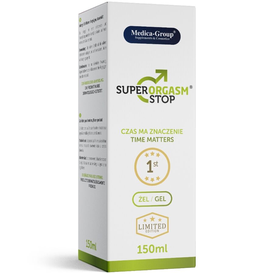 MEDICA GROUP - SUPER ORGASM STOP GEL ÍNTIMO PARA HOMENS 150 ML