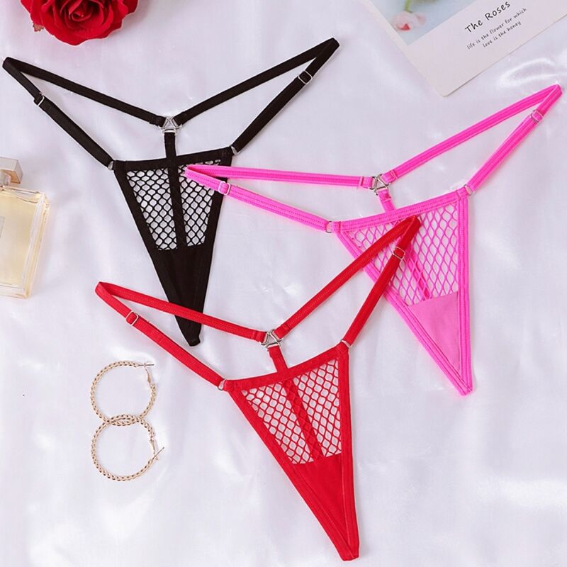 CHILIROSE - CR 4856 MICRO TANGA MALHA PRETA L/XL