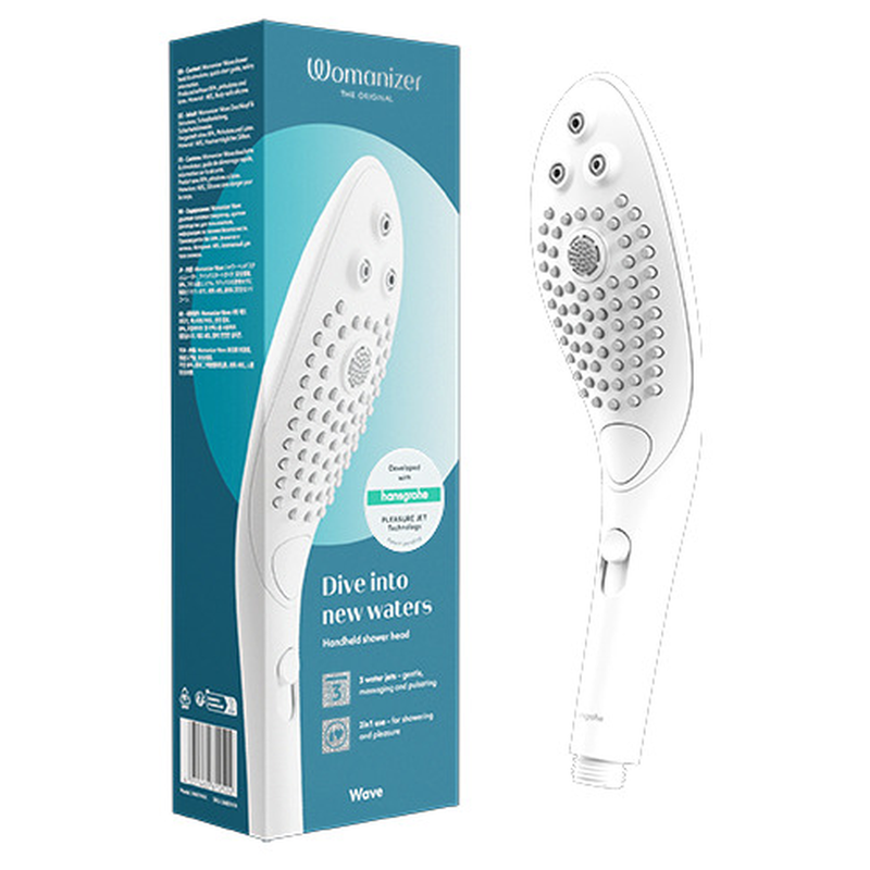 WOMANIZER - CHUVEIRO ESTIMULANTE CLITORIAL WAVE BRANCO