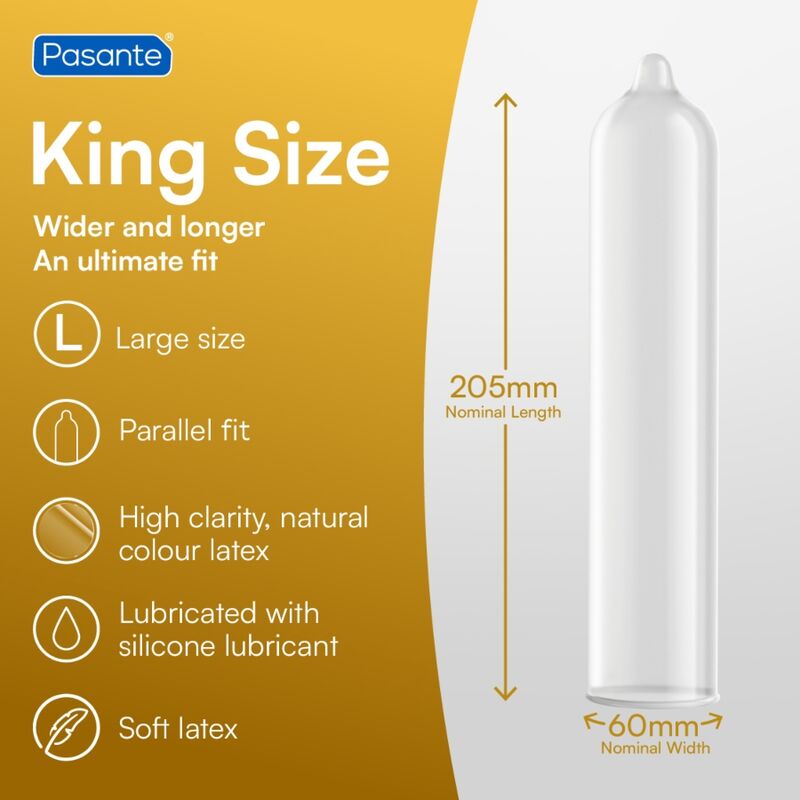 PASANTE - DE PRESERVATIVOS KING MS LONGO E LARGURA 12 UNIDADES