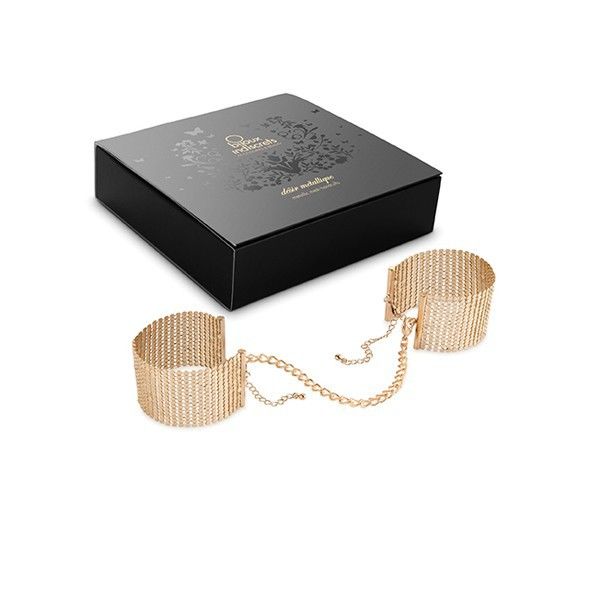BIJOUX INDISCRETS - DÃSIR MÃTALLIQUE ALGEMAS DE MALHA DE METAL DOURADO