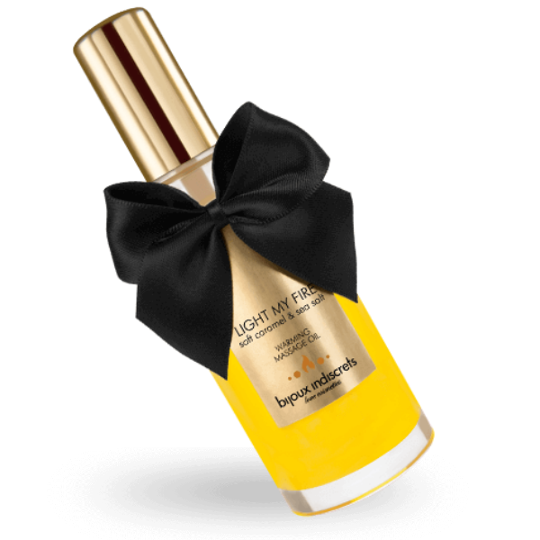 BIJOUX INDISCRETS - ÃLEO DE MASSAGEM EFEITO CALOR AROMA CARAMELO
