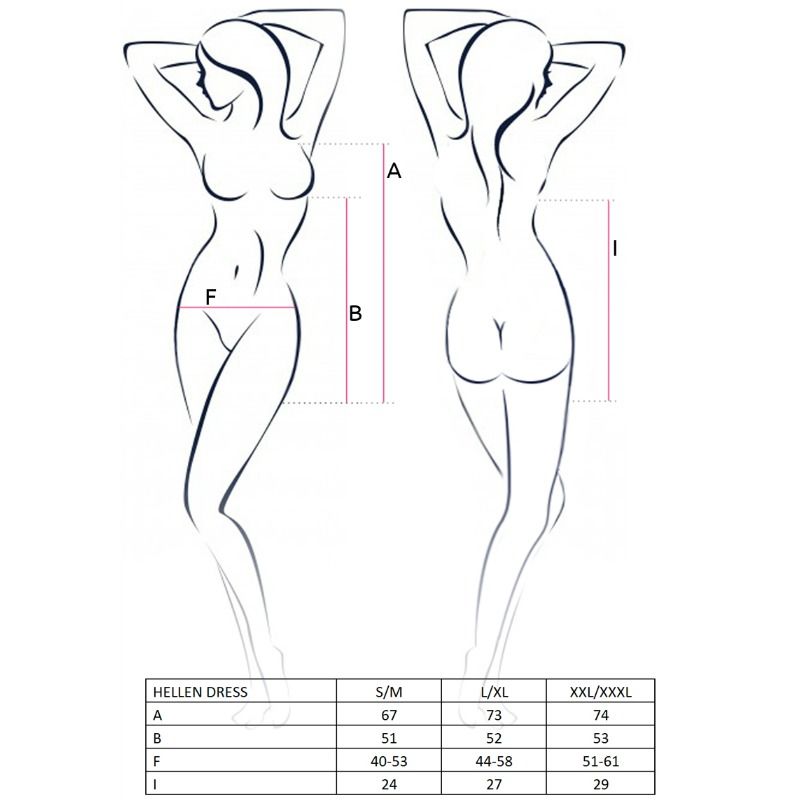 PASSION - VESTIDO WOMAN HELLEN E TANGA TAMANHO S/M