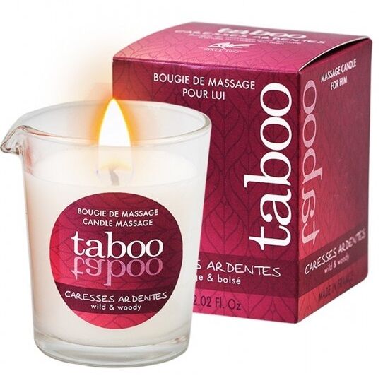 RUF - TABOO VELA DE MASSAGEM PARA ELE CARESSES ARDENTES AROMA FETO