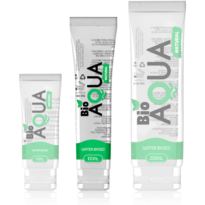 BIOAQUA - LUBRIFICANTE INGREDIENTES NATURAIS À BASE DE ÁGUA