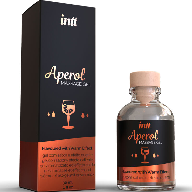 INTT MASSAGE & ORAL SEX - GEL DE MASSAGEM COM SABOR E COM EFEITO CALOR
