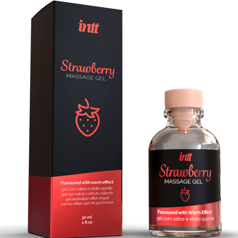 INTT MASSAGE & ORAL SEX - GEL DE MASSAGEM COM SABOR E COM EFEITO CALOR