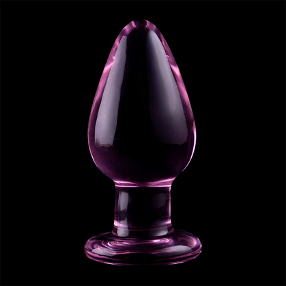 NEBULA SERIES BY IBIZA - MODELO 3 ANAL PLUG VIDRO BOROSILICADO ROSA 11 CM -O- 5 CM