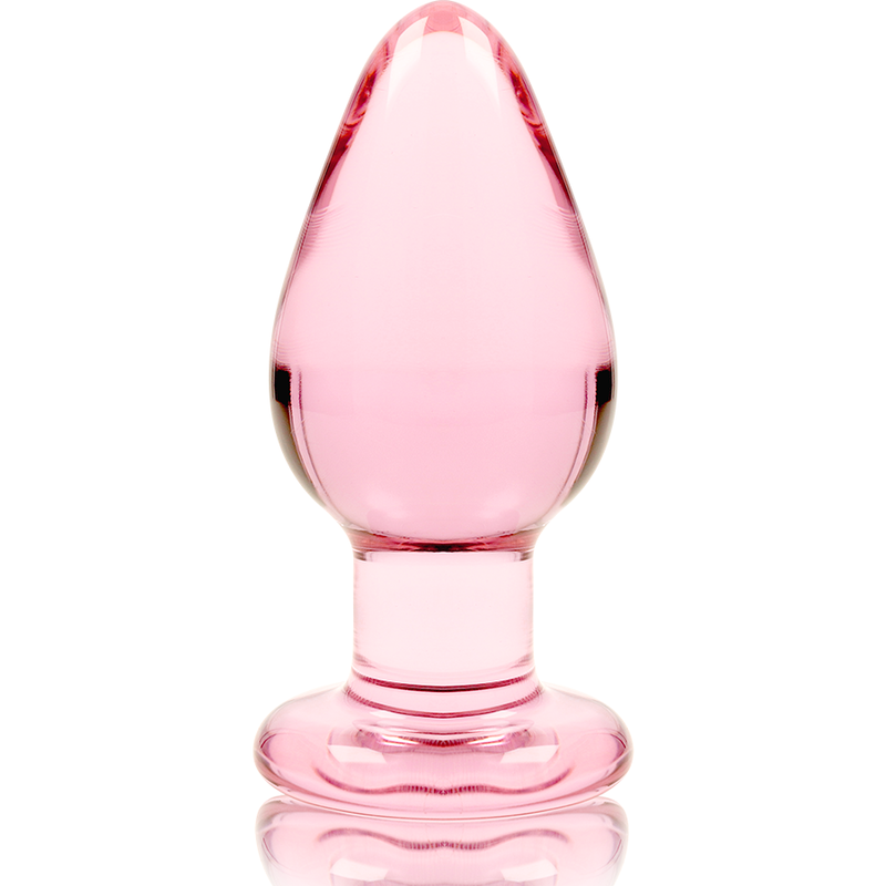 NEBULA SERIES BY IBIZA - MODELO 3 ANAL PLUG VIDRO BOROSILICADO ROSA 11 CM -O- 5 CM