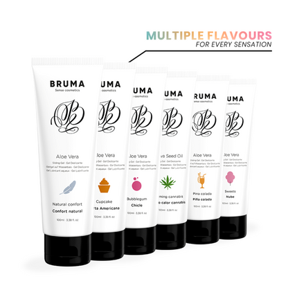 BRUMA - GEL DESLIZANTE DE ALOE VERA SABORES 100 ML