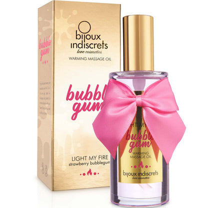 BIJOUX INDISCRETS - ÃLEO DE MASSAGEM LIGHT MY FIRE EFEITO DE CALOR SABOR GOMA