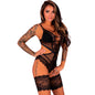 LIVCO CORSETTI FASHION - HAWAIN LC 90665 BODY PRETO L/XL