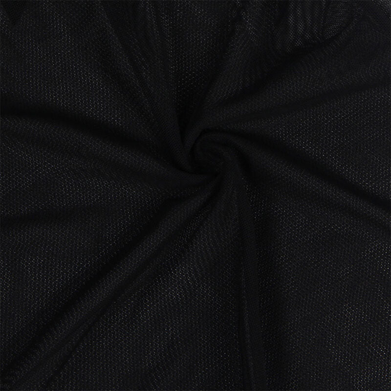 SUBBLIME - BABYDOLL TECIDO DE TULE COM DETALHE RENDA E FLOR PRETO L/XL
