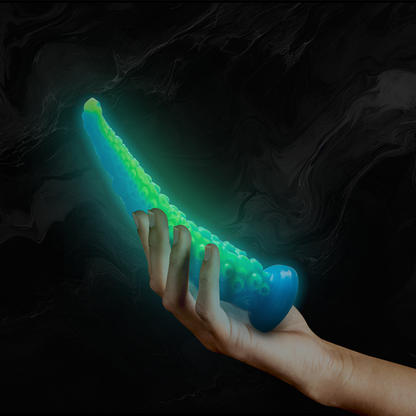 EPIC - SCYLLA DILDO COM TENTÁCULOS FINOS E FLUORESCENTES DE TAMANHO PEQUENO