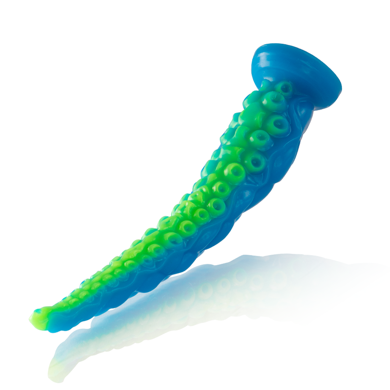 EPIC - SCYLLA DILDO COM TENTÁCULOS FINOS E FLUORESCENTES DE TAMANHO PEQUENO