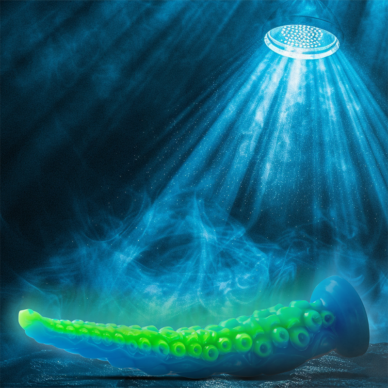 EPIC - SCYLLA DILDO COM TENTÁCULOS FINOS E FLUORESCENTES DE TAMANHO PEQUENO