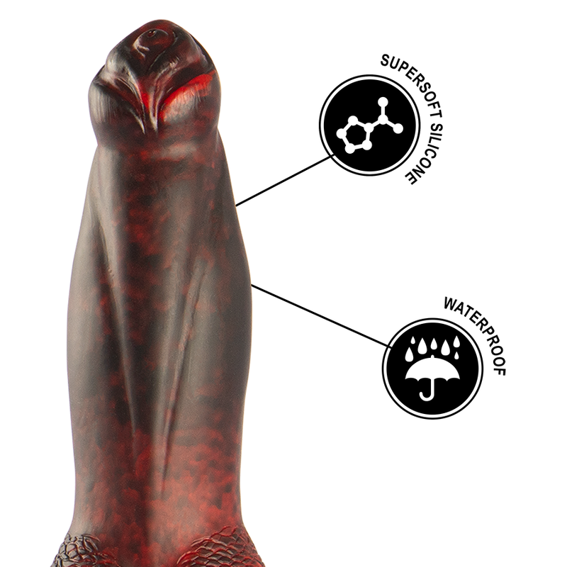 EPIC - PROMETHEUS TITAN FLAME DILDO RECARREGÁVEL COM CONTROLE REMOTO