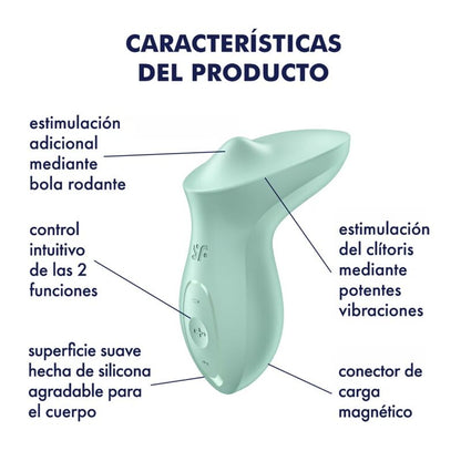 SATISFYER - VIBRADOR EXCITERRR LAY-ON CLITÓRIS MENTA
