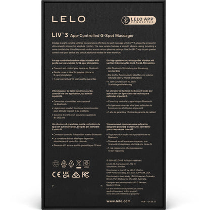 LELO - LIV™ 3 ESTIMULADOR G-SPOT
