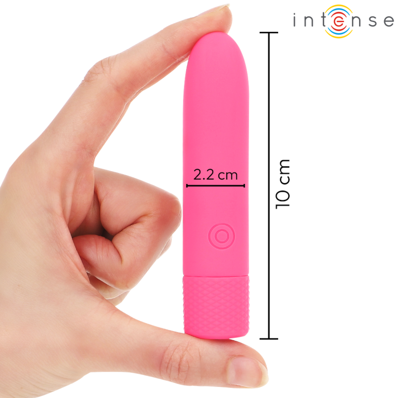 NTENSE - SYMONE USB RECARREGÁVEL VIBRATÓRIA BULLET 8 VIBRAÇÕES 10 X 2,2 CM
