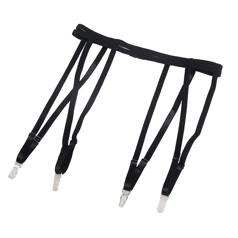 SUBBLIME - BODY COM CINTA-LIGA PRETO