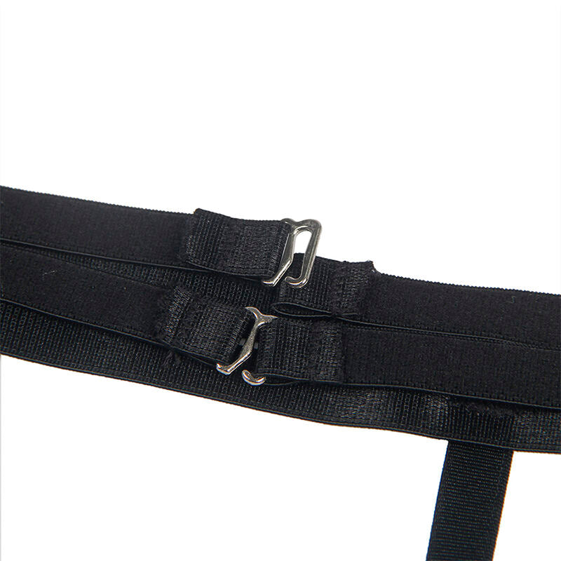 SUBBLIME - BODY COM CINTA-LIGA PRETO