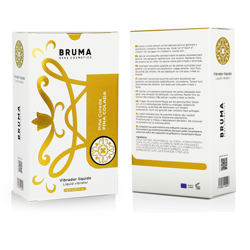 BRUMA - VIBRADOR LÍQUIDO ULTRA DESLIZANTE PINA COLADA 15 ML