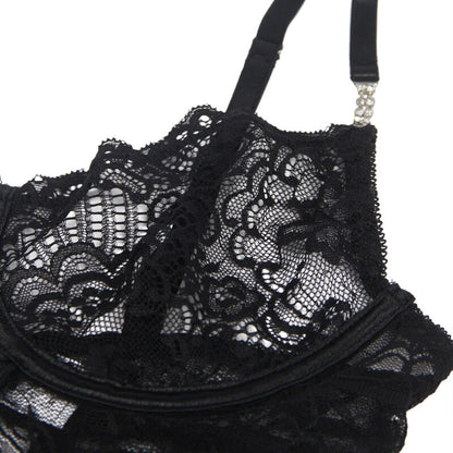 SUBBLIME - BABYDOLL DE RENDA COM ALÇAS AJUSTÁVEIS PRETO
