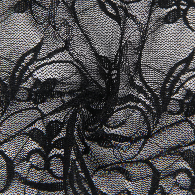 SUBBLIME - BABYDOLL DE RENDA COM ALÇAS AJUSTÁVEIS PRETO