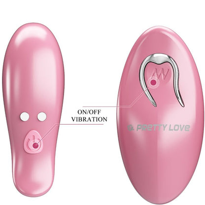 PRETTY LOVE - CAILEY NIPPLE CLAMPS 10 VIBRAÇÕES CONTROLE REMOTO ROSA