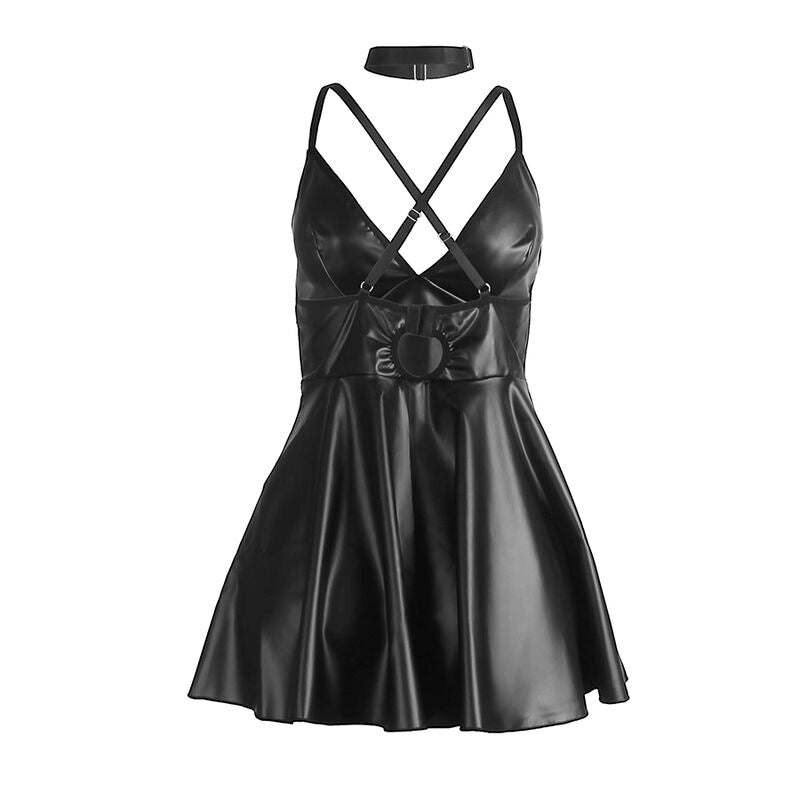 SUBBLIME - VESTIDO COM ALÇAS DE COURO