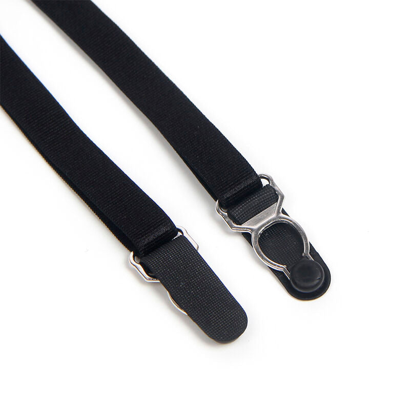 SUBBLIME - 955496 BODY DE RENDA COM LAÇOS E LIGAS PRETO S/M