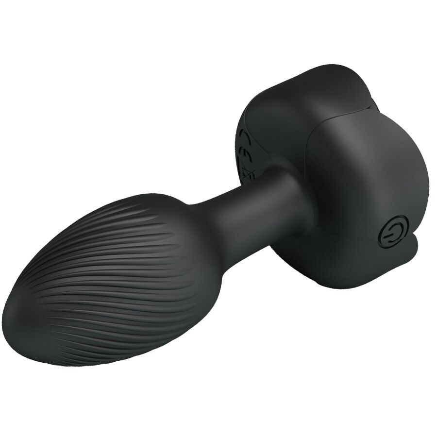 PRETTY LOVE - OLMAN PLUG ANAL COM LUZ LED PRETO 8,8 CM
