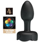 PRETTY LOVE - OLMAN PLUG ANAL COM LUZ LED PRETO 8,8 CM