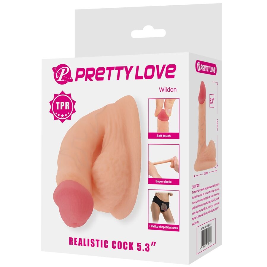 PRETTY LOVE - WILDON DILDO ULTRA REALISTA E ELÁSTICO 10 CM NATURAL