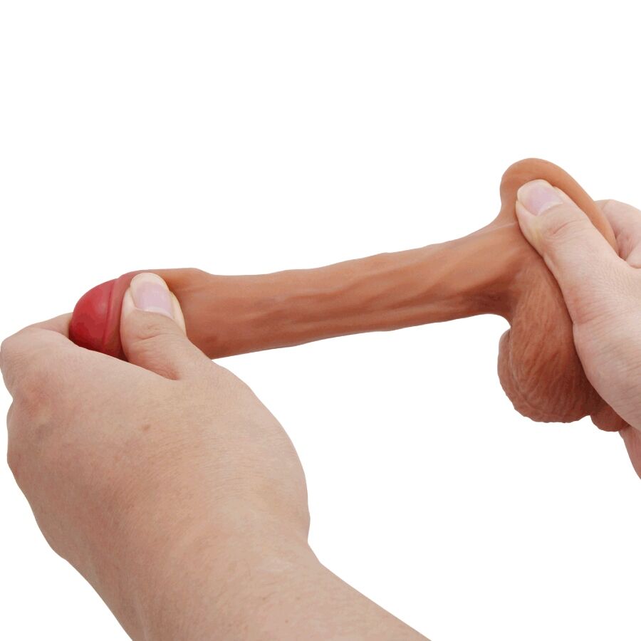 PRETTY LOVE - WARNELL DILDO ULTRA REALISTA E ELÁSTICO 9,5 CM MULATO