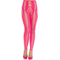 LEG AVENUE - MEIAS OPACAS SEM ALÇAS E SEM COSTURAS ROSA NEON