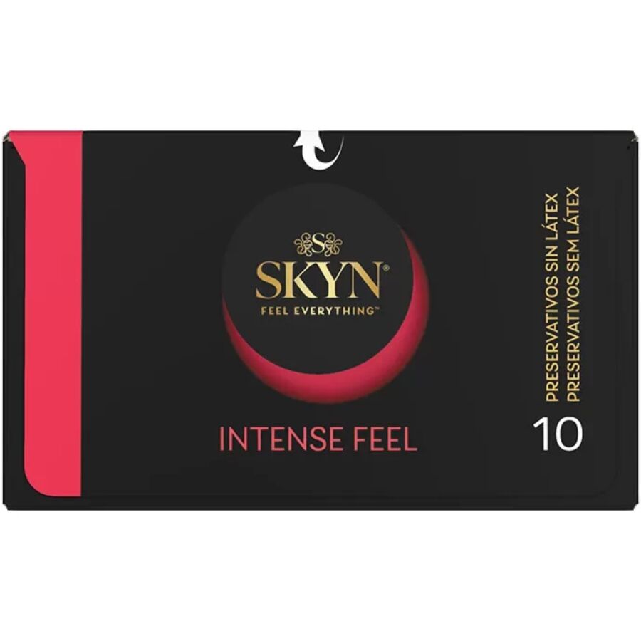 SKYN - PRESERVATIVO TEXTURIZADO DE SENSAÇÃO INTENSA COM DESIGN ONDULADO 10 UNIDADES