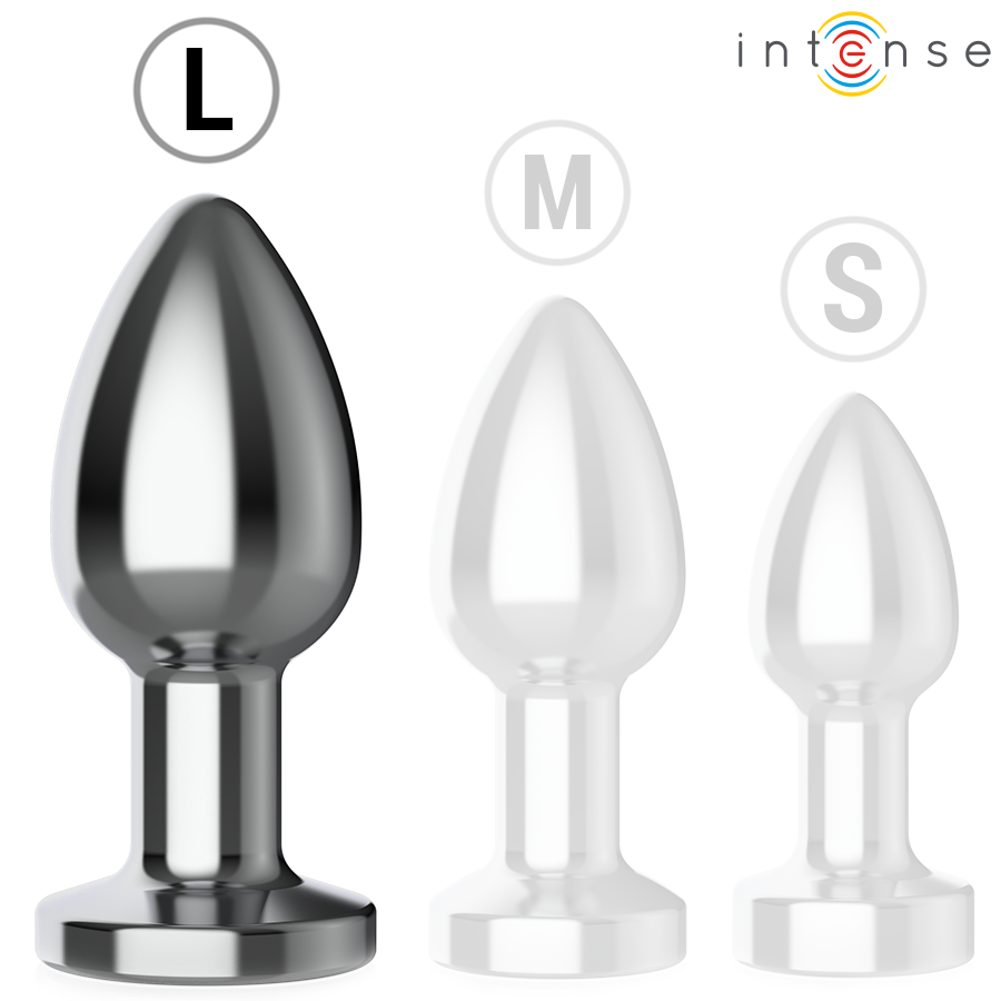 INTENSE - PLUG ANAL 10 VIBRAÇÕES METAL COM CONTROLE REMOTO L