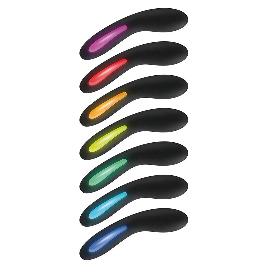 TOYJOY - VIBRADOR PRETO COM LUZ LUMINADA