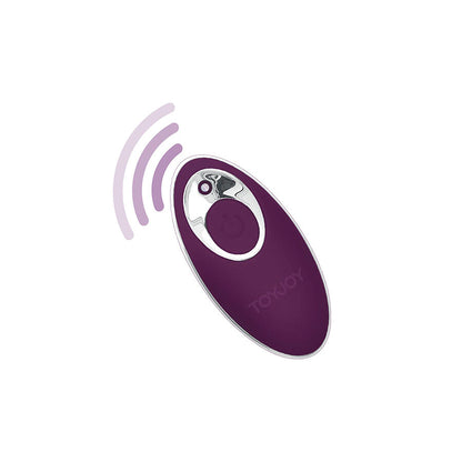 TOYJOY - FELICIDADE KNOCK KNOCK EGGSTAVAGANT VIBRADOR CONTROLE REMOTO ROXO