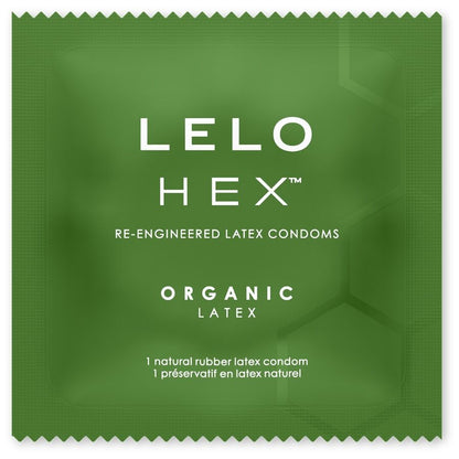 LELO - CAIXA DE PRESERVATIVOS ORGÂNICOS HEX 12 UNIDADES