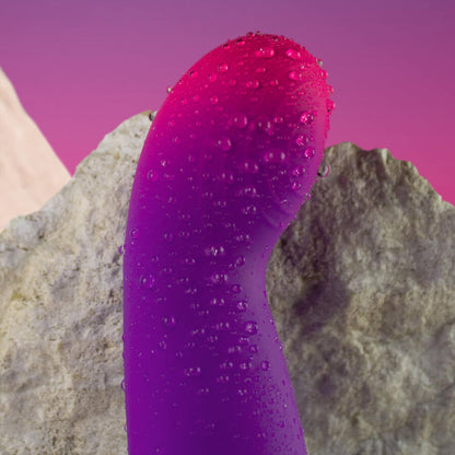 ROCKS-OFF - GLOW GIRL VIBE VIBRADOR DISCRETO ROXO PARA PONTO G