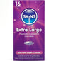 SKINS - PRESERVATIVOS EXTRA GRANDE PREMIUM PACOTE COM 16