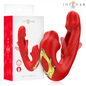 INTENSE - NATHY VIBRADOR DUPLO COM BOCA ESTIMULANTE MULTIFUNÇÕES VERMELHO