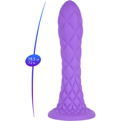 SILEXD - DREAMY DILDO FANTASY SILICONE LÍQUIDO TERMORATIVO VIOLETA 18,5 CM